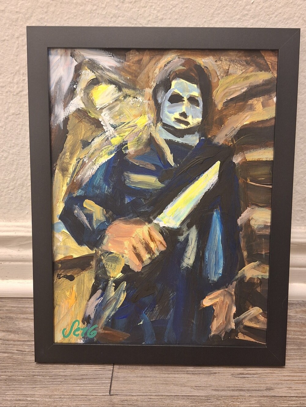 Michale Myer Acrylic Painting 9x12 Print